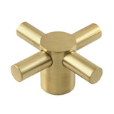 Concord AEDX7 Brass Cross Handle, Brushed Brass