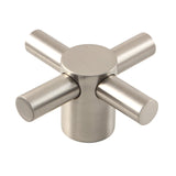 Concord AEDX8 Brass Cross Handle, Brushed Nickel