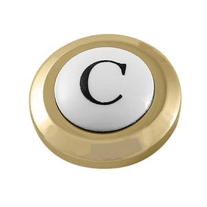 AEHICX2C Cold Handle Index Button, Polished Brass