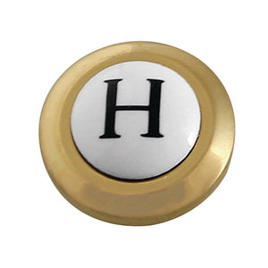 AEHICX7H Hot Handle Index Button, Brushed Brass