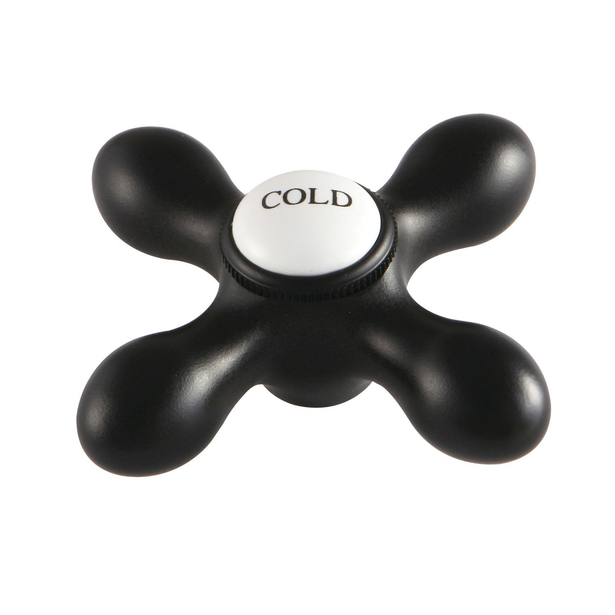 Aqua Vintage AEMX0C Cold Brass Cross Handle, Matte Black
