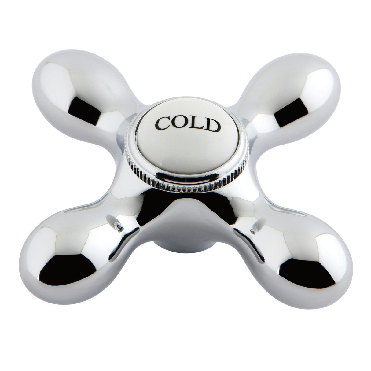 Aqua Vintage AEMX1C Cold Brass Cross Handle, Polished Chrome