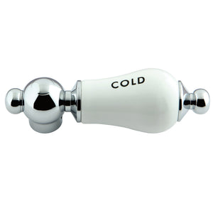Aqua Vintage AEPL1C Cold Porcelain Lever Handle, Polished Chrome