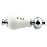 Aqua Vintage AEPL1H Hot Porcelain Lever Handle, Polished Chrome