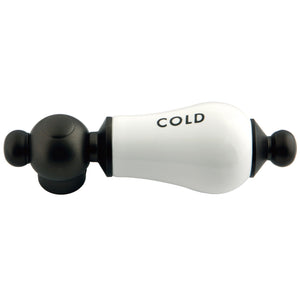 Aqua Vintage AEPL5C Cold Porcelain Lever Handle, Oil Rubbed Bronze