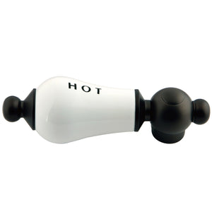 Aqua Vintage AEPL5H Hot Porcelain Lever Handle, Oil Rubbed Bronze