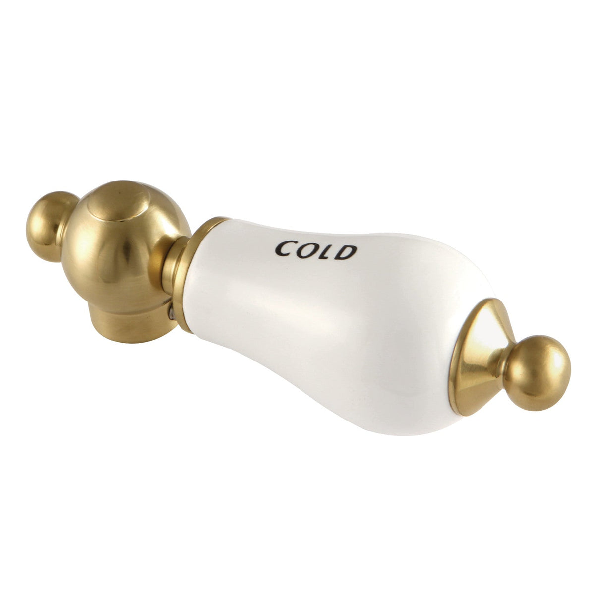 Aqua Vintage AEPL7C Cold Porcelain Lever Handle, Brushed Brass
