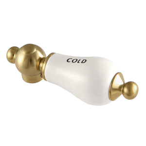 Aqua Vintage AEPL7C Cold Porcelain Lever Handle, Brushed Brass