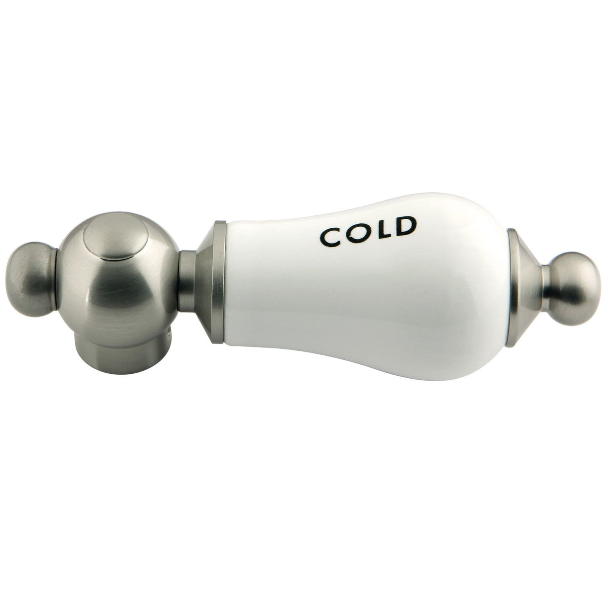 Aqua Vintage AEPL8C Cold Porcelain Lever Handle, Brushed Nickel