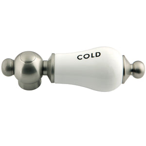 Aqua Vintage AEPL8C Cold Porcelain Lever Handle, Brushed Nickel
