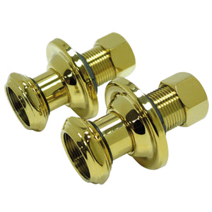 Aqua Vintage AEU4102 1-3/4 Inch Wall Union Extension, Polished Brass