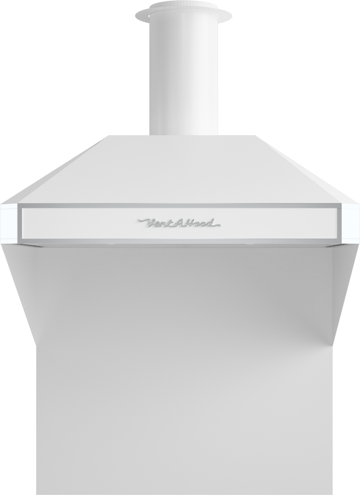 Vent-A-Hood AH12-242 WH 42" 600 CFM Professional Retro-Style Wall Mount Range Hood with Magic Lung Blower, White