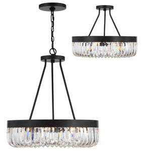 Alister 8 Light Charcoal Bronze Semi Flush Mount ALI-B2008-CZ_CEILING