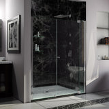 DreamLine Allure 61-62 in. W x 73 in. H Frameless Pivot Shower Door in Chrome