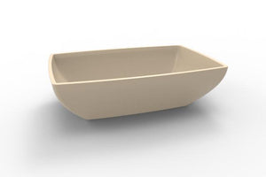 Hydro Systems BLO2518SSS-BIS BLOCK 25X18 SOLID SURFACE SINK - BISCUIT