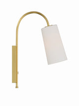 Alexa 1 Light Aged Brass Task Sconce ALX-4501-AG