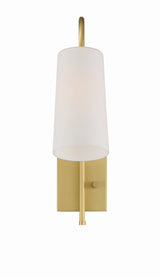 Alexa 1 Light Aged Brass Task Sconce ALX-4501-AG