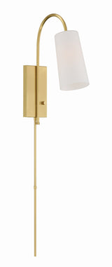 Alexa 1 Light Aged Brass Task Sconce ALX-4501-AG