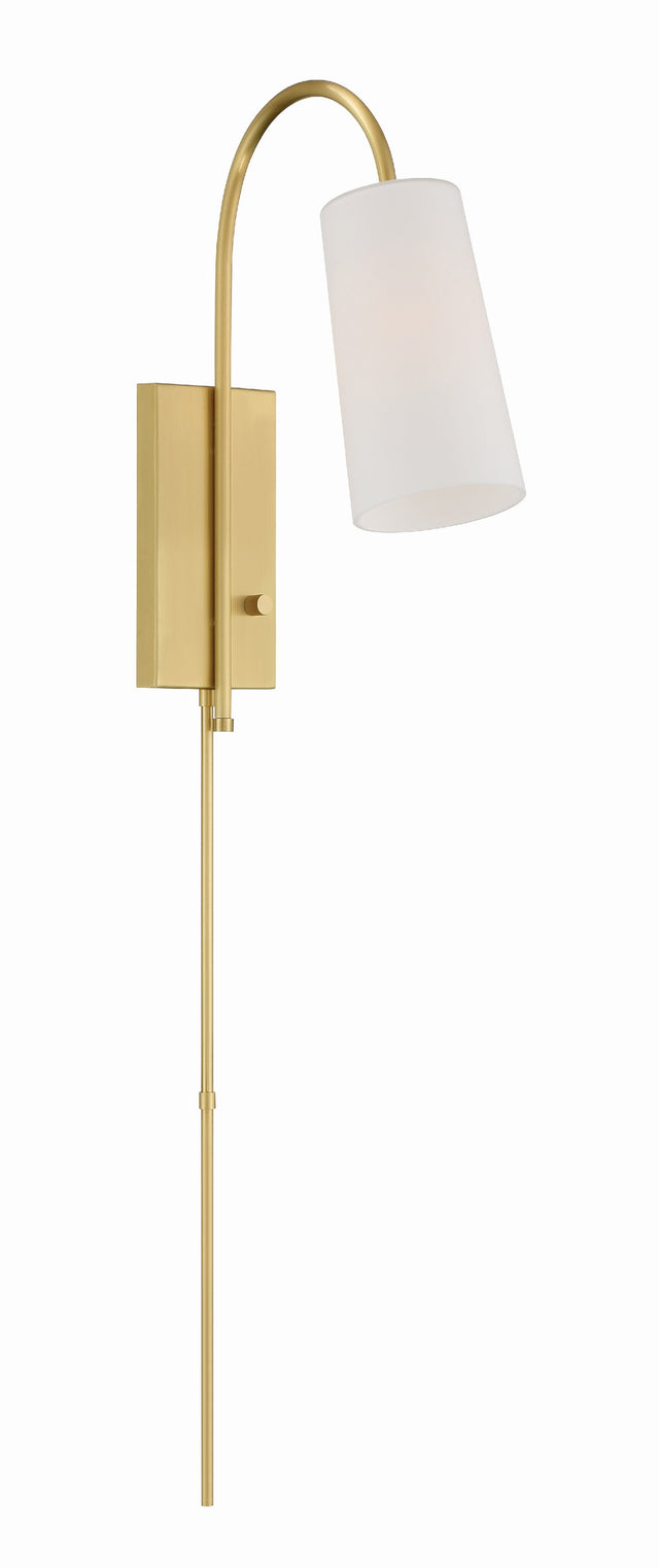 Alexa 1 Light Aged Brass Task Sconce ALX-4501-AG