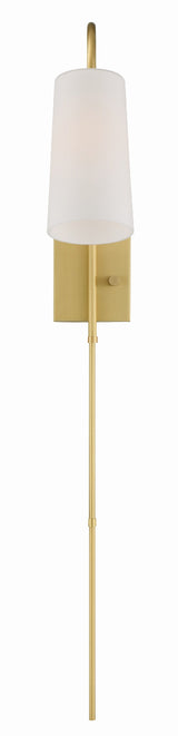 Alexa 1 Light Aged Brass Task Sconce ALX-4501-AG