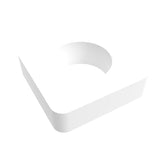 Amba Products Accessory AE-10S-W 10mm Square Spacer (Qty of 2) for Quadro or Vega Collections - 0.375 x 1.5 x 1.5 in. - White Finish