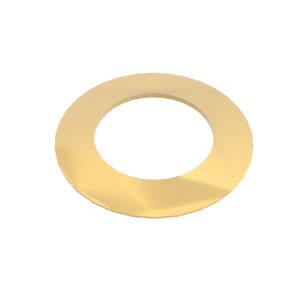 Amba Products Accessory AE-1R-SB 1mm Round Spacer (Qty of 2) for Antus or Sirio Collections - 0.04 x 1.5 x 1.5 in. - Satin Brass Finish