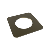 Amba Products Accessory AE-1S-BB 1mm Square Spacer (Qty of 2) for Quadro or Vega Collections - 0.04 x 1.5 x 1.5 in. - Brushed Bronze