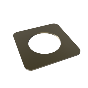Amba Products Accessory AE-1S-BB 1mm Square Spacer (Qty of 2) for Quadro or Vega Collections - 0.04 x 1.5 x 1.5 in. - Brushed Bronze