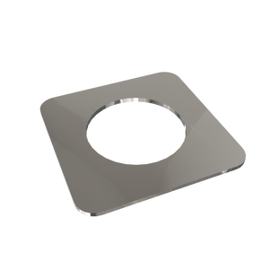 Amba Products Accessory AE-1S-P 1mm Square Spacer (Qty of 2) for Quadro or Vega Collections - 0.04 x 1.5 x 1.5 in. - Polished Finish