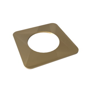 Amba Products Accessory AE-1S-SB 1mm Square Spacer (Qty of 2) for Quadro or Vega Collections - 0.04 x 1.5 x 1.5 in. - Satin Brass Finish