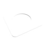 Amba Products Accessory AE-1S-W 1mm Square Spacer (Qty of 2) for Quadro or Vega Collections - 0.04 x 1.5 x 1.5 in. - White Finish