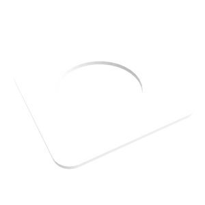 Amba Products Accessory AE-1S-W 1mm Square Spacer (Qty of 2) for Quadro or Vega Collections - 0.04 x 1.5 x 1.5 in. - White Finish