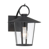 Andover 1 Light Matte Black Outdoor Sconce AND-9201-CL-MK