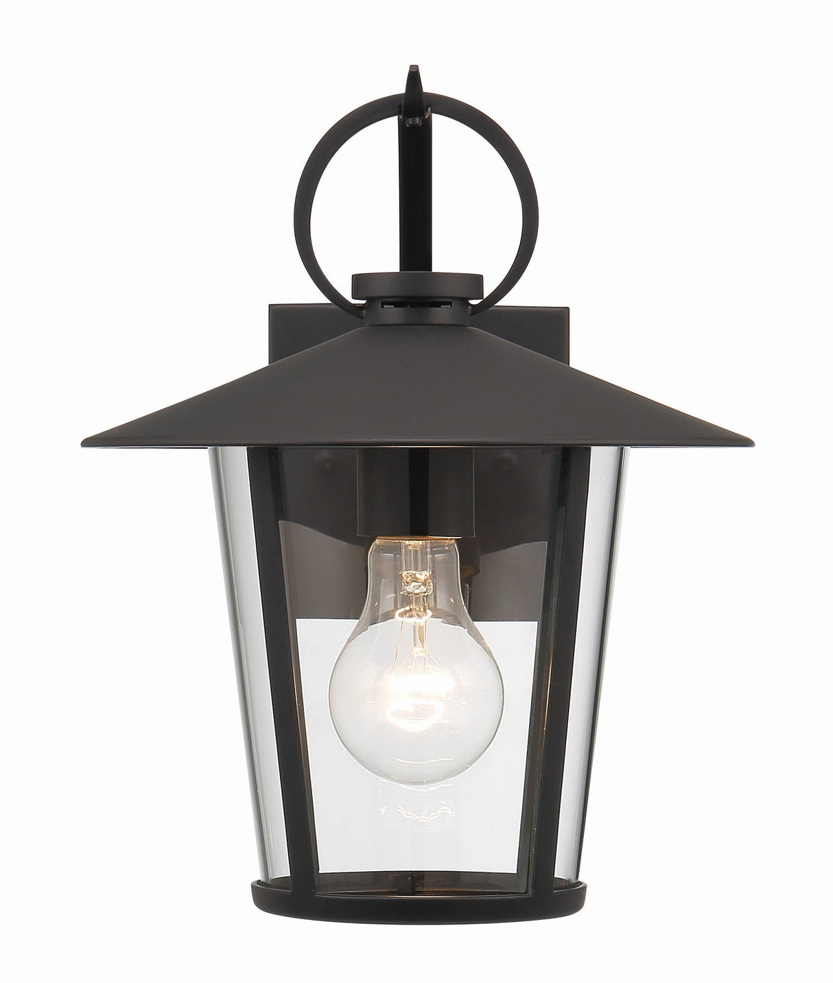 Andover 1 Light Matte Black Outdoor Sconce AND-9201-CL-MK