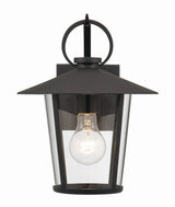 Andover 1 Light Matte Black Outdoor Sconce AND-9201-CL-MK