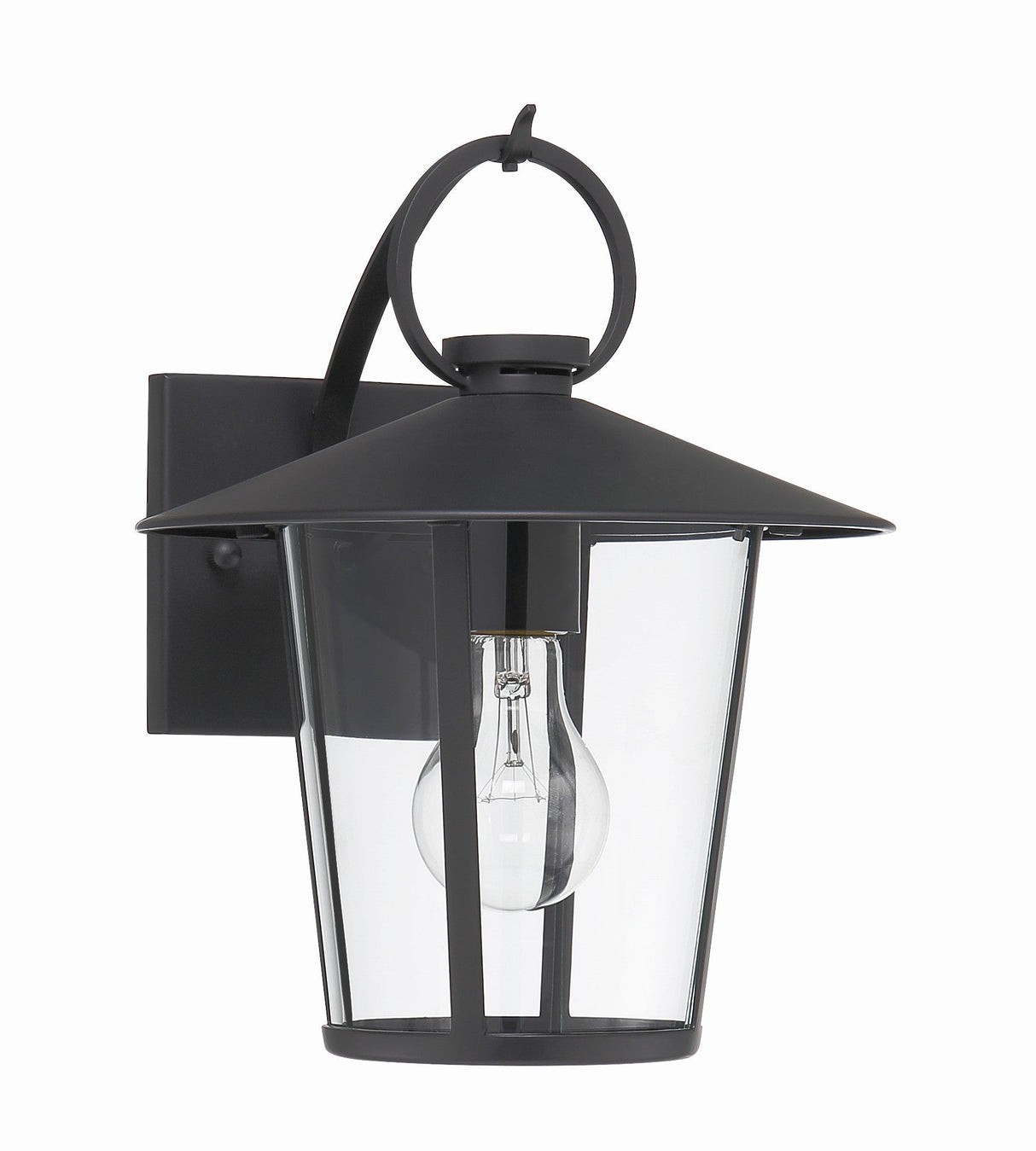 Andover 1 Light Matte Black Outdoor Sconce AND-9201-CL-MK