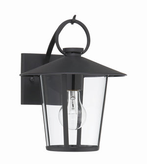 Andover 1 Light Matte Black Outdoor Sconce AND-9201-CL-MK