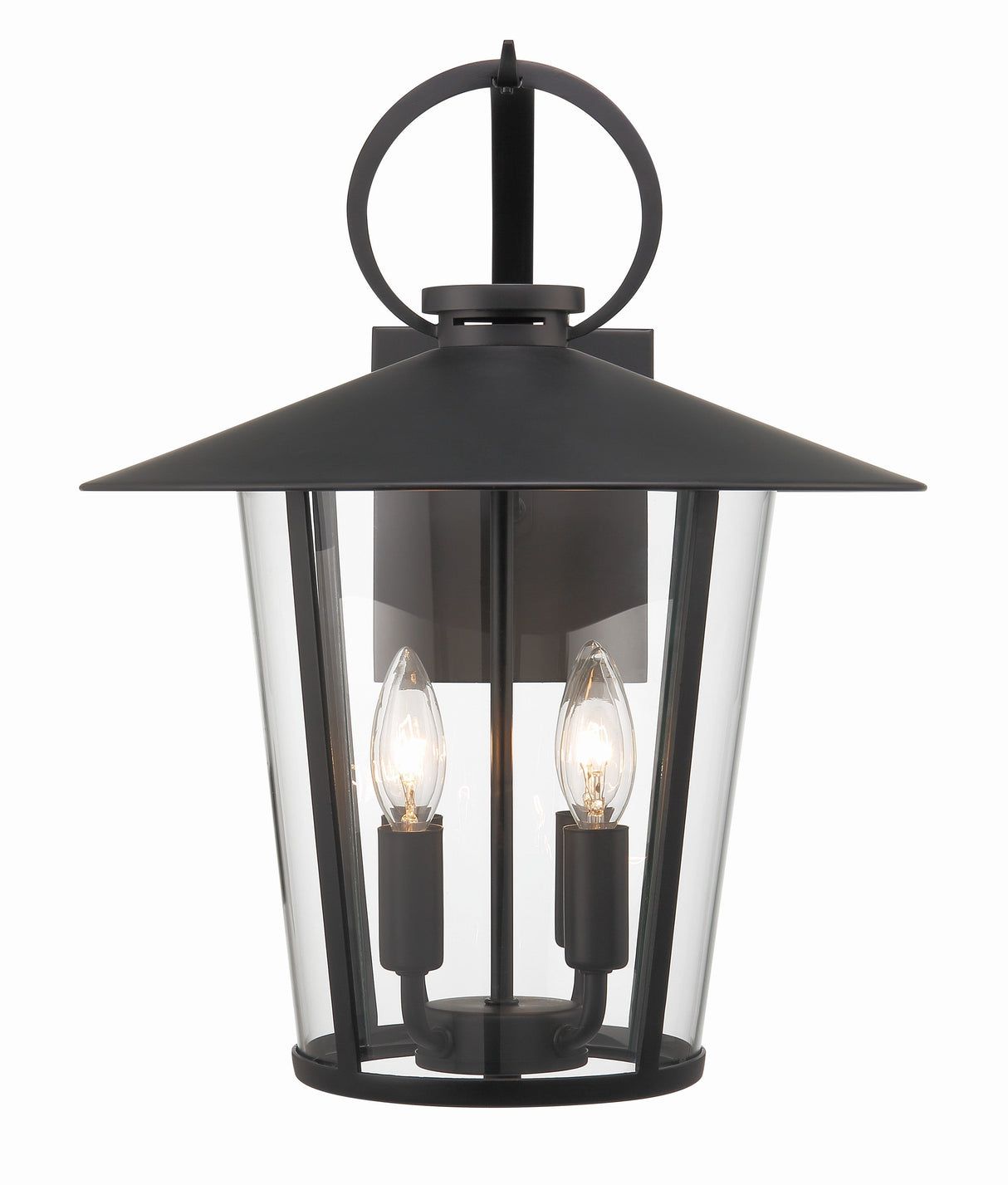 Andover 4 Light Matte Black Outdoor Sconce AND-9202-CL-MK