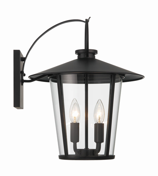 Andover 4 Light Matte Black Outdoor Sconce AND-9202-CL-MK