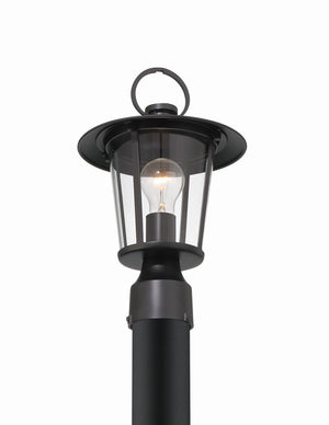 Andover 1 Light Matte Black Outdoor Post AND-9207-CL-MK