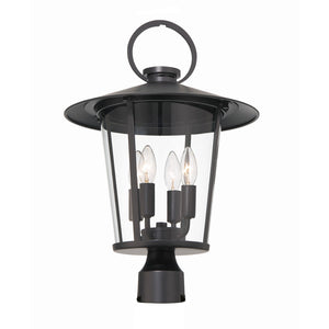 Andover 4 Light Matte Black Outdoor Post AND-9209-CL-MK