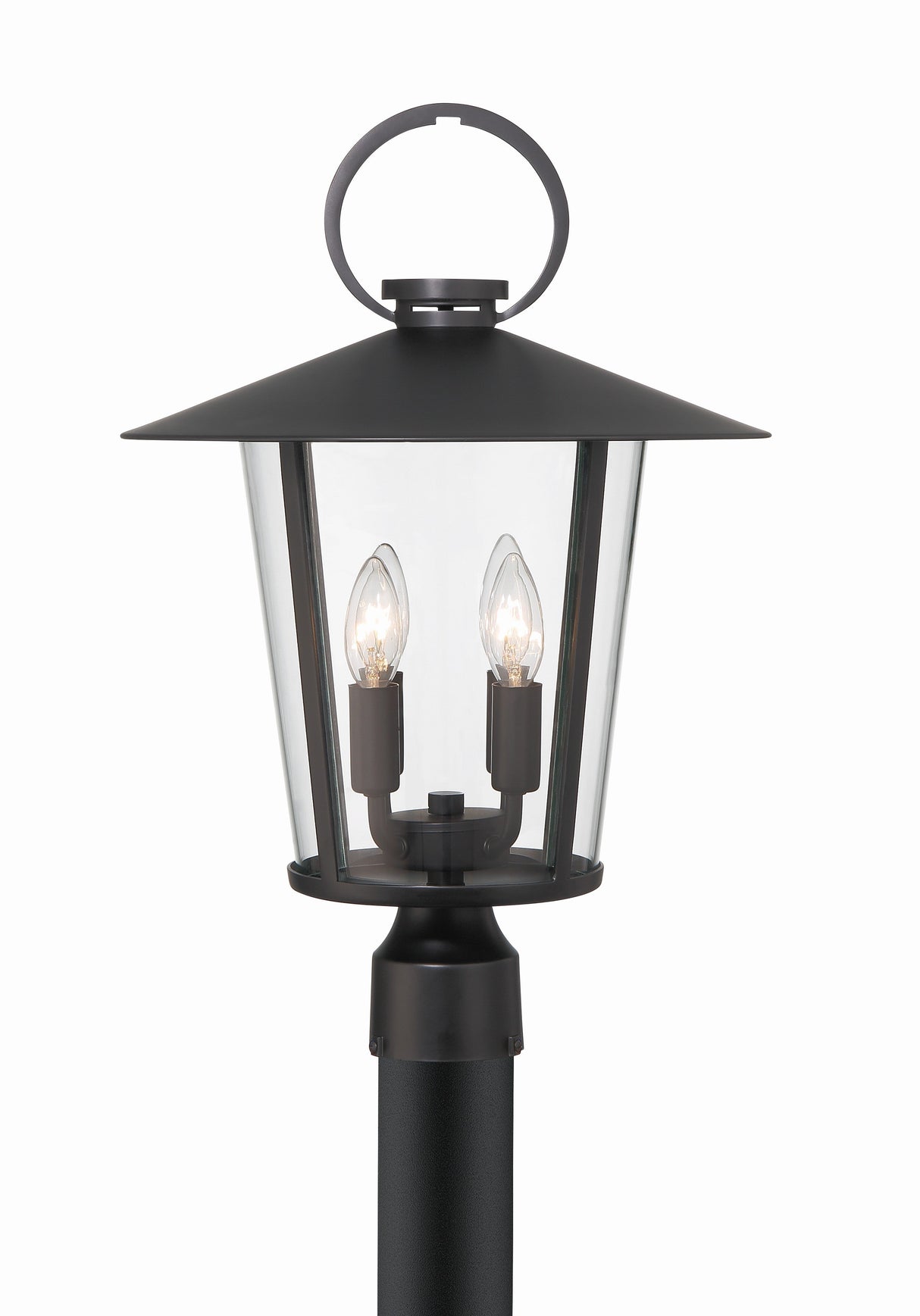Andover 4 Light Matte Black Outdoor Post AND-9209-CL-MK