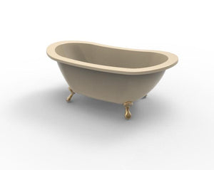 Hydro Systems AND7238STO-ALM ANDREA 7238 STON FREESTANDING TUB ONLY - ALMOND