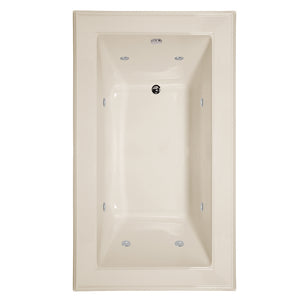 Hydro Systems ANE7242AWP-BIS ANGEL 7242 AC END DRAIN W/WHIRLPOOL SYSTEM-BISCUIT