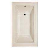 Hydro Systems ANE7242ATO-BON ANGEL 7242 AC TUB ONLY W/END DRAIN-BONE