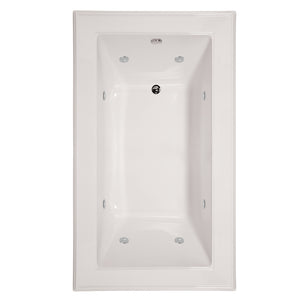 Hydro Systems ANE7242AWP-WHI ANGEL 7242 AC END DRAIN W/WHIRLPOOL SYSTEM-WHITE