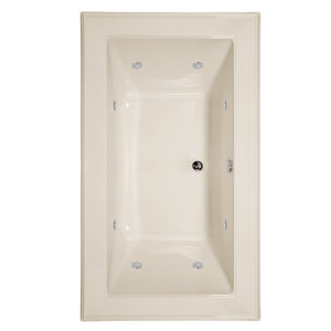 Hydro Systems ANG7242ACO-BIS ANGEL 7242 CENTER DRAIN - AC W/COMBO SYSTEM-BISCUIT