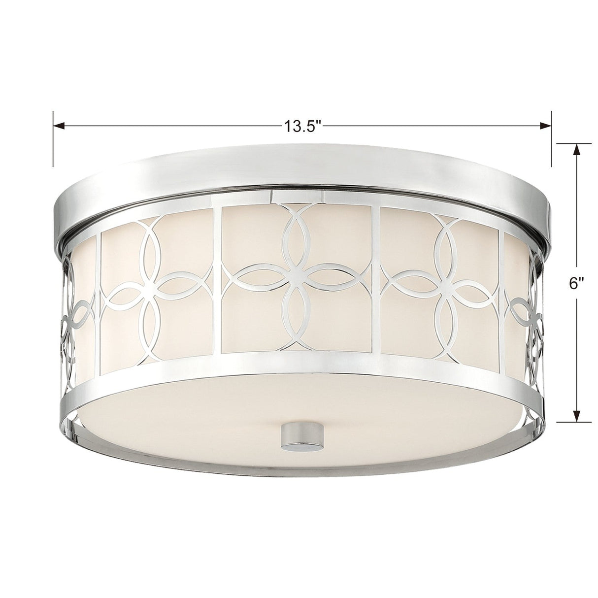 Anniversary 2 Light Polished Nickel Flush Mount ANN-2105-PN