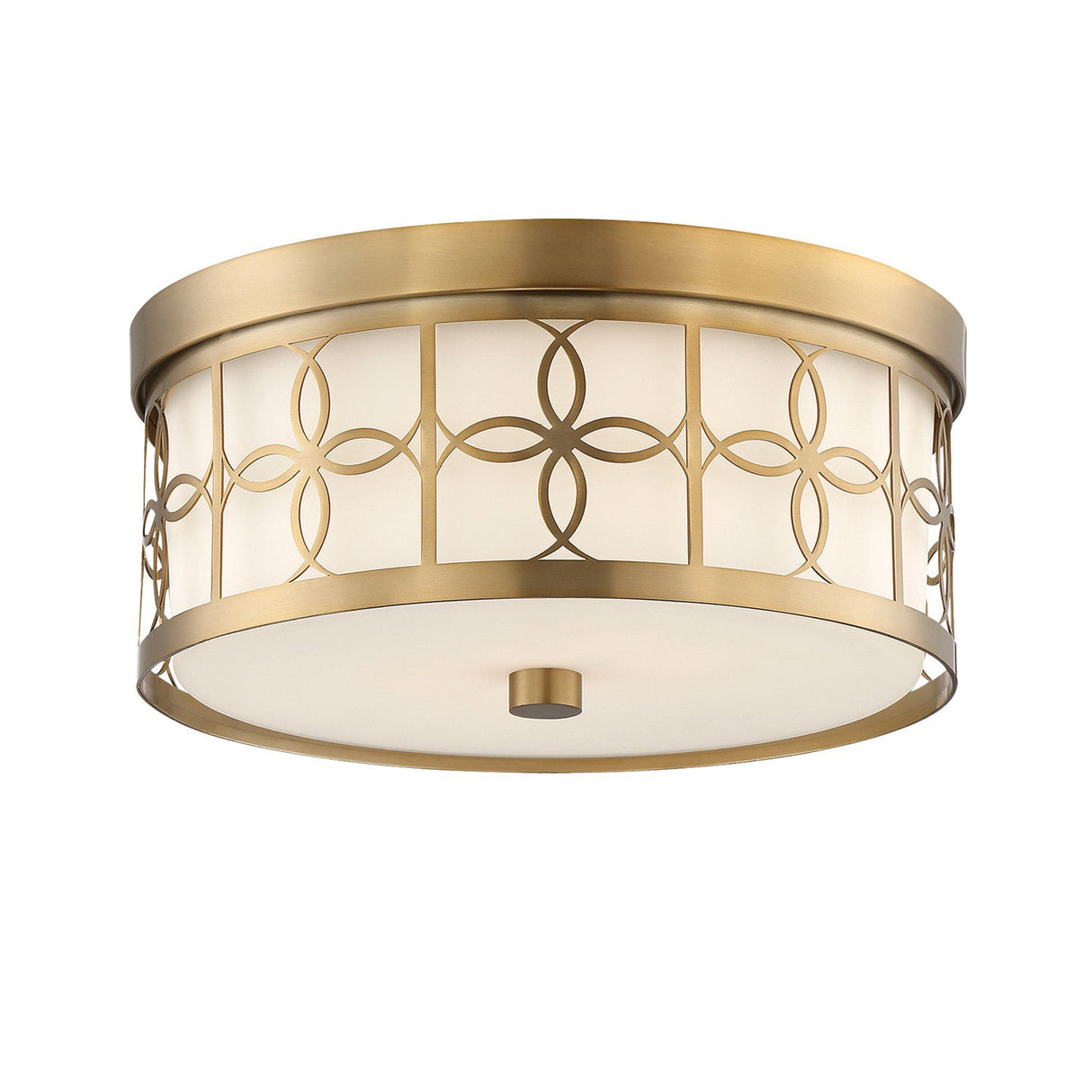 Anniversary 2 Light Polished Nickel Flush Mount ANN-2105-PN