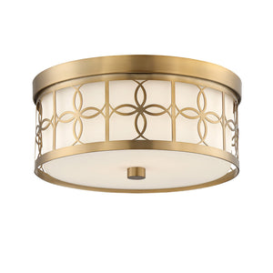 Anniversary 2 Light Polished Nickel Flush Mount ANN-2105-PN